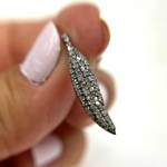Load image into Gallery viewer, DC053. Diamond Sterling Silver Leaf Shape Pendant