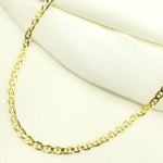 Load image into Gallery viewer, 14K Solid Gold Flat Marina Link Chain