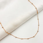 Load image into Gallery viewer, Gold Plated and White Sterling Silver Satellite Necklace