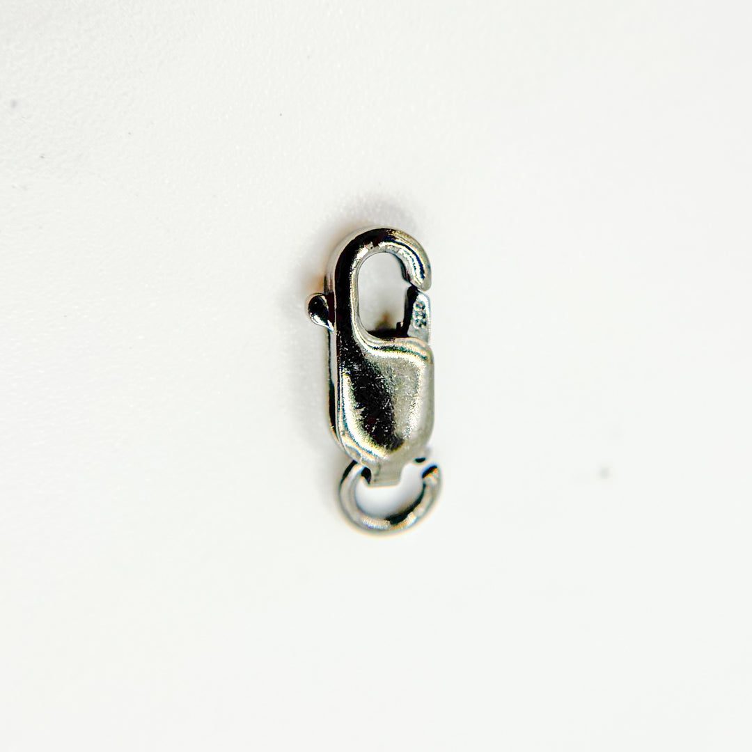 8MM Black Rhodium Lobster Clasp
