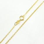 Load image into Gallery viewer, 14K Solid Gold Cable Necklace. 035R01TS
