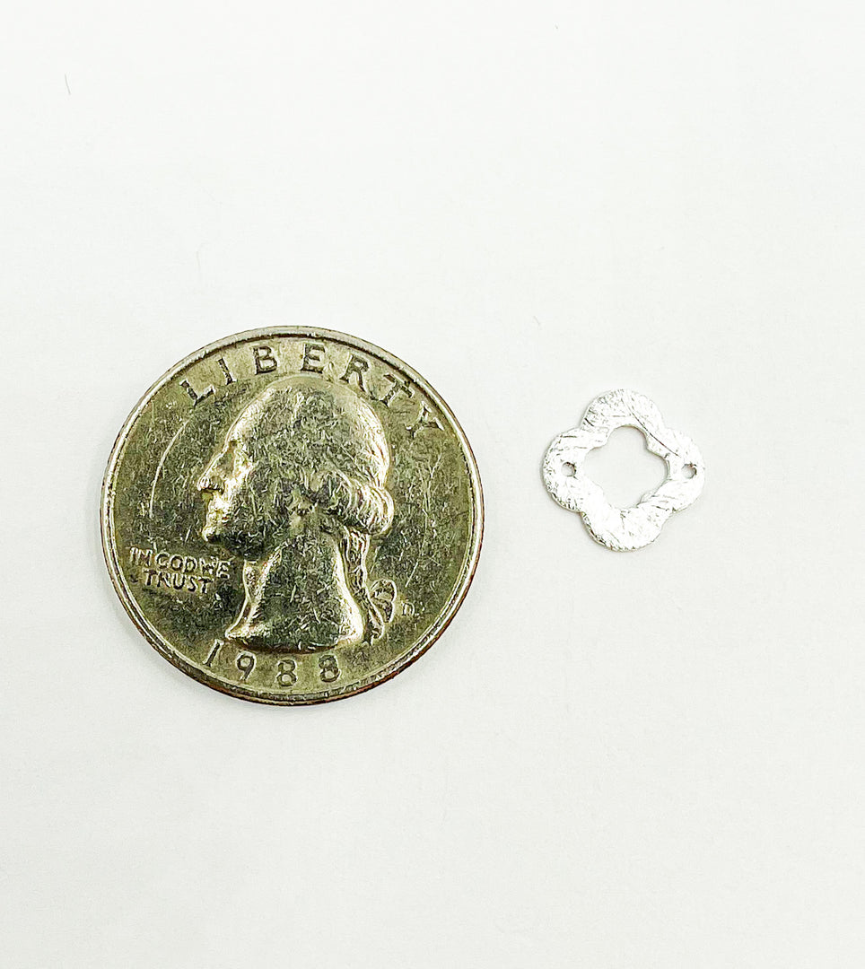925 Sterling Silver Flower Shape 10mm