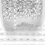 Load image into Gallery viewer, V37SS. 925 Sterling Silver Puff Marina Chain