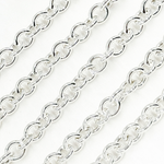 Load image into Gallery viewer, Sterling Silver Oval Hollow Cable Chain