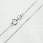 Load image into Gallery viewer, 14k Solid White Gold Curb Necklace. 020GT2WG

