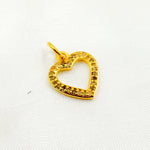Load image into Gallery viewer, DC877. Diamond Sterling Silver Heart Charm
