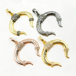 Load image into Gallery viewer, DP184. Diamond Sterling Silver Horn Pendant