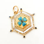 Load image into Gallery viewer, Buy Now 14K Solid Gold Hexagon Pendants