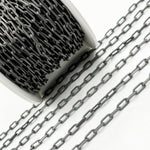 Load image into Gallery viewer, Oxidized 925 Sterling Silver Smooth Paperclip Chains