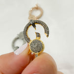 Load image into Gallery viewer, Buy Now Diamond Sterling Silver Pear Shape Trigger Clasp