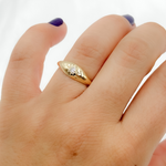 Load image into Gallery viewer, 14k Solid Gold Diamond Ring.