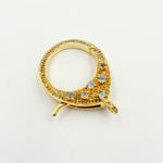 Load image into Gallery viewer, Silver Round Trigger Clasp with Gemstone