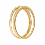 Load image into Gallery viewer, 14K Solid Gold Mined Diamond Baguette Band Ring