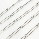 Load image into Gallery viewer, Oxidized Sterling Silver Paperclip Link Chain