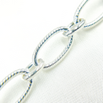 Load image into Gallery viewer, Shop Now Sterling Silver Textured & Smooth Oval Links Chains