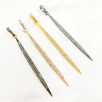 Load image into Gallery viewer, DP224. Diamond Silver Spike Pendant