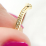 Load image into Gallery viewer, 14K Solid Gold Diamond Ring.