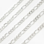 Load image into Gallery viewer, Silver Figaro Chains