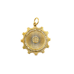 Load image into Gallery viewer, 14K Solid Gold with Diamonds Circle Shape Charm. GDP85
