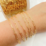 Load image into Gallery viewer, V205GF. 14k Yellow Gold Filled Smooth Paperclip Link Chain