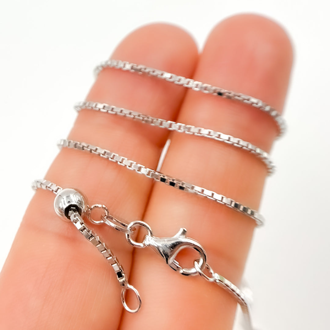 Silver Box Necklace