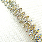Load image into Gallery viewer, RSOJBR7043WG. 14K White Gold Bracelet with Diamond Leaves