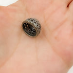 Load image into Gallery viewer, DC756. Diamond & Sterling Silver Bead Cap