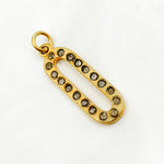 Load image into Gallery viewer, DP317. Diamond Sterling Silver Oval Pendant