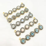 Load image into Gallery viewer, DC277. Diamond Sterling Silver Fancy Pendant with Gemstone