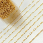 Load image into Gallery viewer, 143GF. 14k Gold Filled Oval & 3 Round Link Chain.