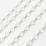 Load image into Gallery viewer, V252SS. Sterling Silver Heart & Oval Link Chain