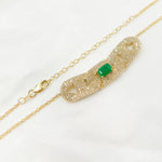Load image into Gallery viewer, NFM71184. 14K Solid Gold Diamond and Gemstone Necklace