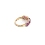 Load image into Gallery viewer, 14k Solid Gold Diamond and Ruby Ring