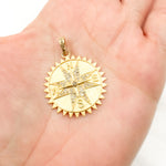 Load image into Gallery viewer, Diamond Sterling Silver Compass Pendant