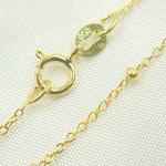 Load image into Gallery viewer, 14k Solid Yellow Gold Satellite Bead Chain