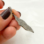 Load image into Gallery viewer, DP086. Diamond & Sterling Silver Leaf Pendant