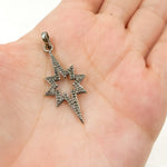 Load image into Gallery viewer, DP365. Diamond Sterling Silver Star Pendant