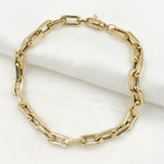 Load image into Gallery viewer, 14K Solid Hollow Gold Smooth Paperclip Chain