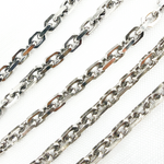 Load image into Gallery viewer, Sterling Silver Rectangle Diamond Cut Heavy Cable