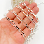 Load image into Gallery viewer, Sterling Silver Paperclip Chain
