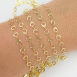Load image into Gallery viewer, Buy Sterling Silver Diamond Cut Circle Chain