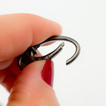 Load image into Gallery viewer, Buy Now Black Rhodium Sterling Silver Oval Clasp