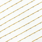 Load image into Gallery viewer, V288TT. Gold Filled with Sterling Silver Beads Satellite Chain