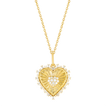 Load image into Gallery viewer, PHF38717. 14K Solid Gold Diamond Heart Necklace