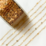Load image into Gallery viewer, V227GF. 14k Gold Filled Paperclip and Diamond Cut Marina Link Chain