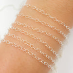 Load image into Gallery viewer, Silver Twisted Cable Chain