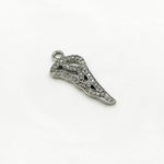 Load image into Gallery viewer, DC401. Diamond Sterling Silver Black Rhodium Wing Pendant