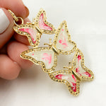 Load image into Gallery viewer, Diamond Sterling Silver Butterfly Enamel Pendant