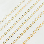 Load image into Gallery viewer, 1370SBGF. 14K Gold-Filled Diamond Cut Oval Link Chain