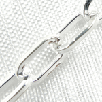 Load image into Gallery viewer, Sterling Silver Hollow Flat Paperclip Link Chains